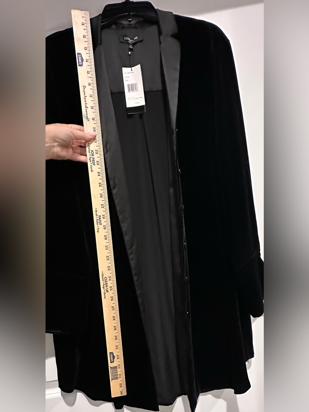 NWT LAFAYETTE 148  SZ L WOMEN's long blazer/jacket. Black $548 retail - Picture 9 of 10